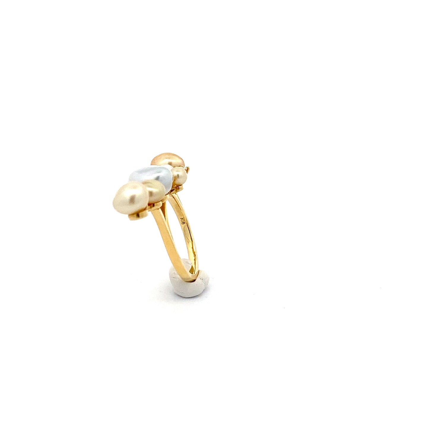 K18YG Diamond Ring