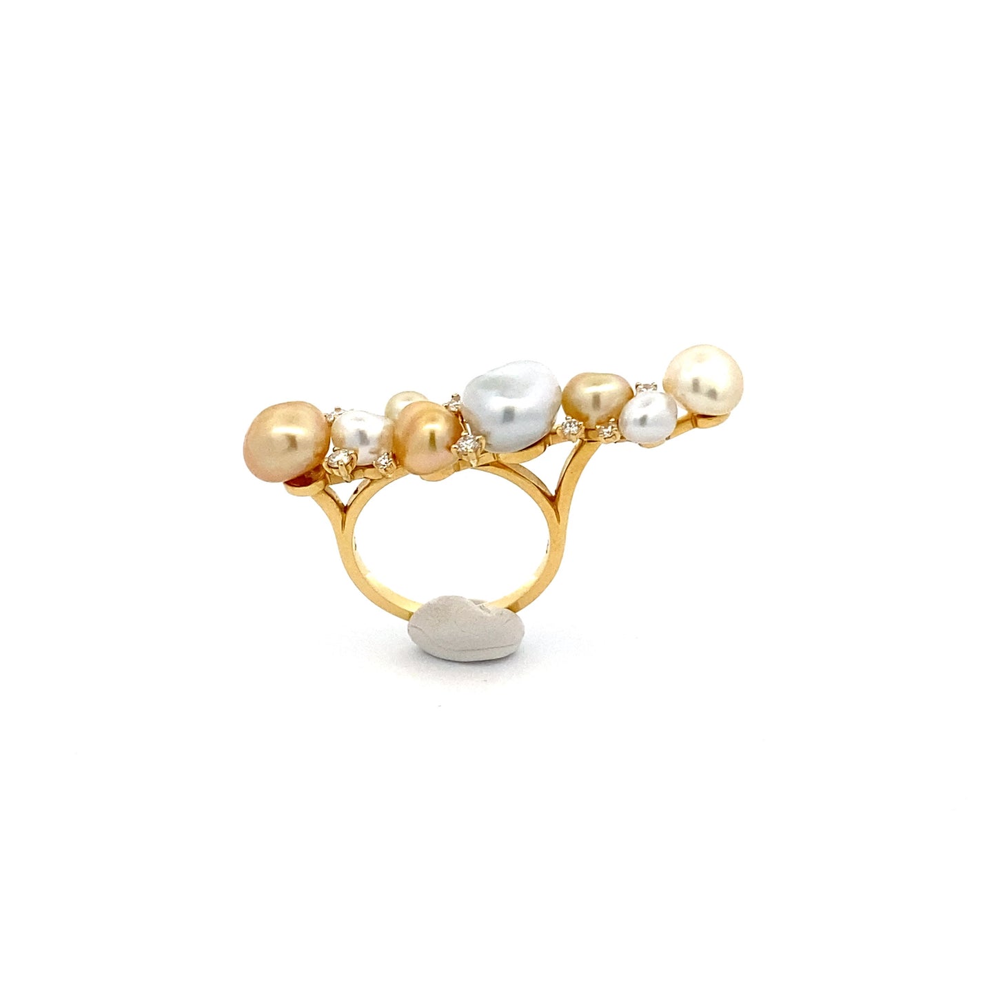 K18YG Diamond Ring