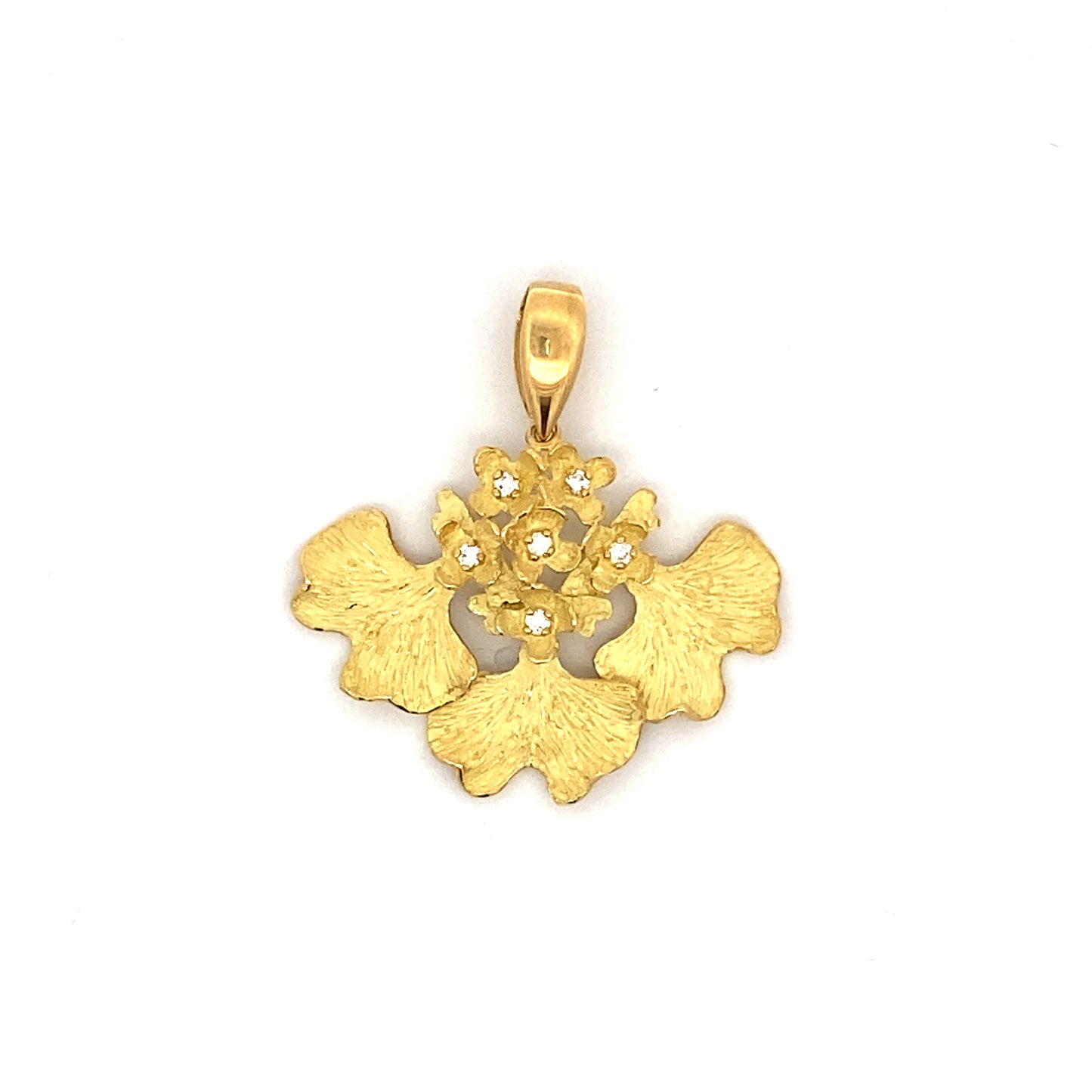 Diamond K18YG Pendant
