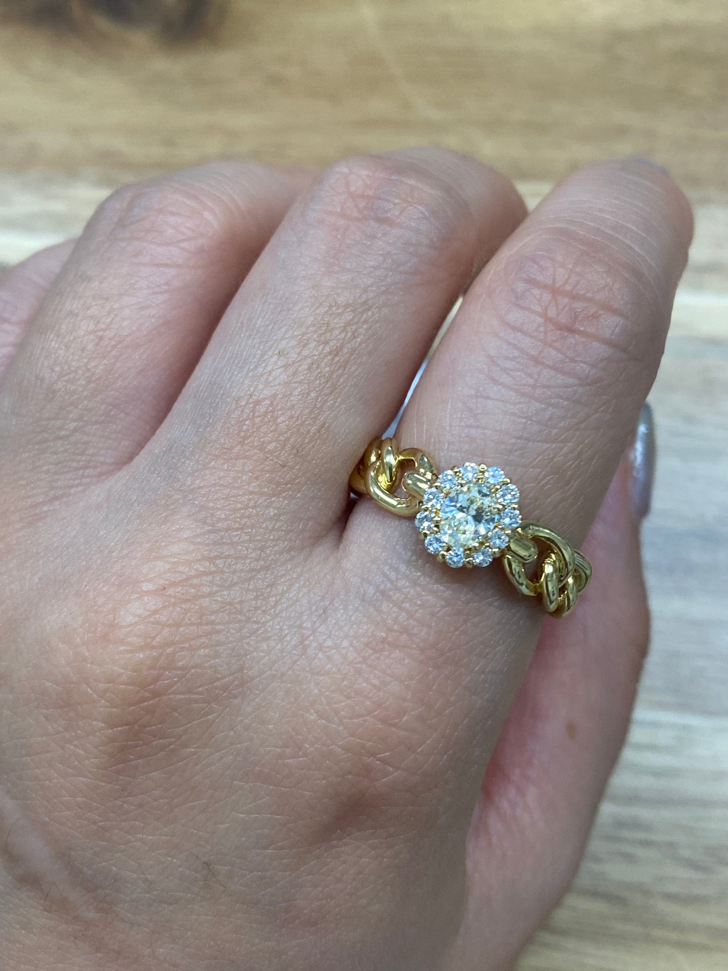 Diamond K18gold Ring