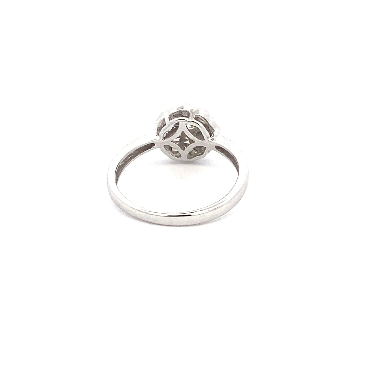 Diamond K18WG Ring