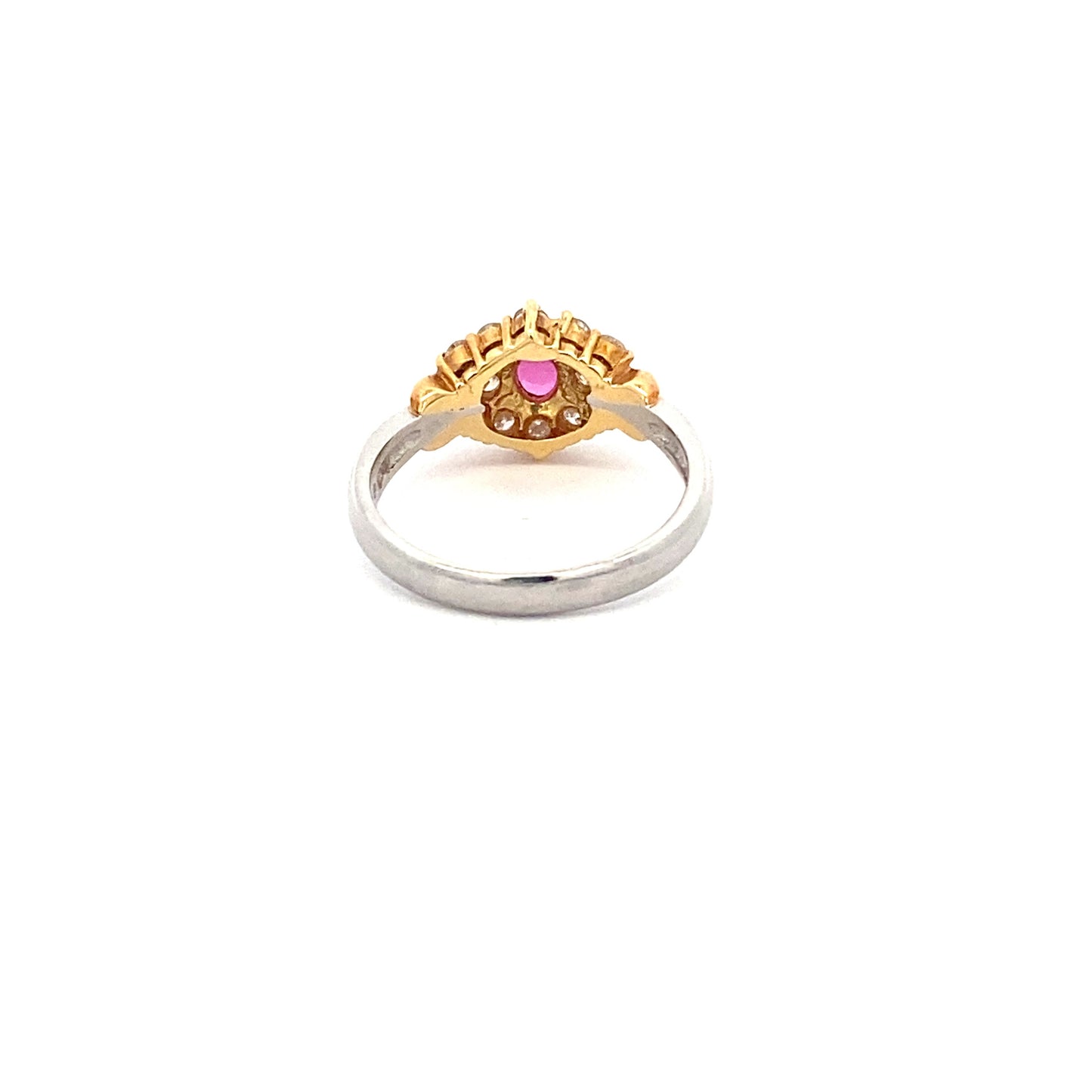 Ruby Diamond Platinum K18 Ring