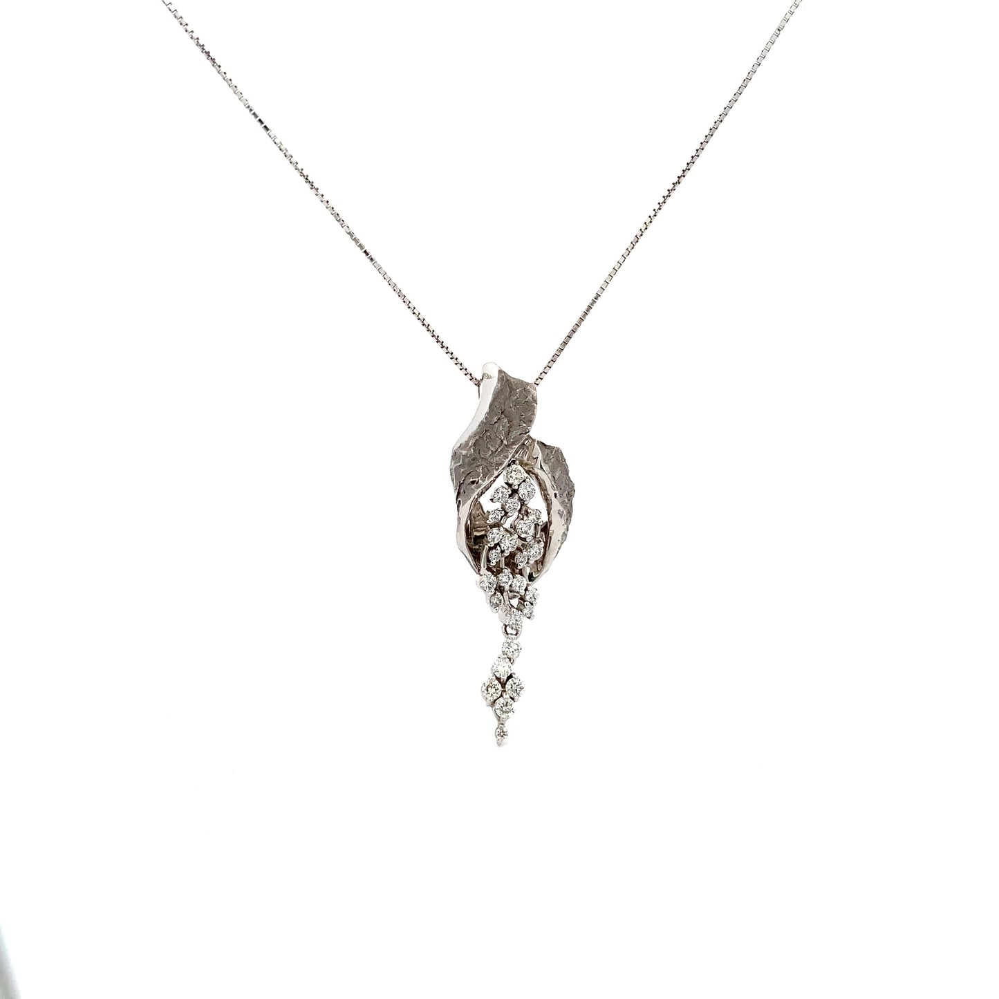 Diamond K18WG Necklace