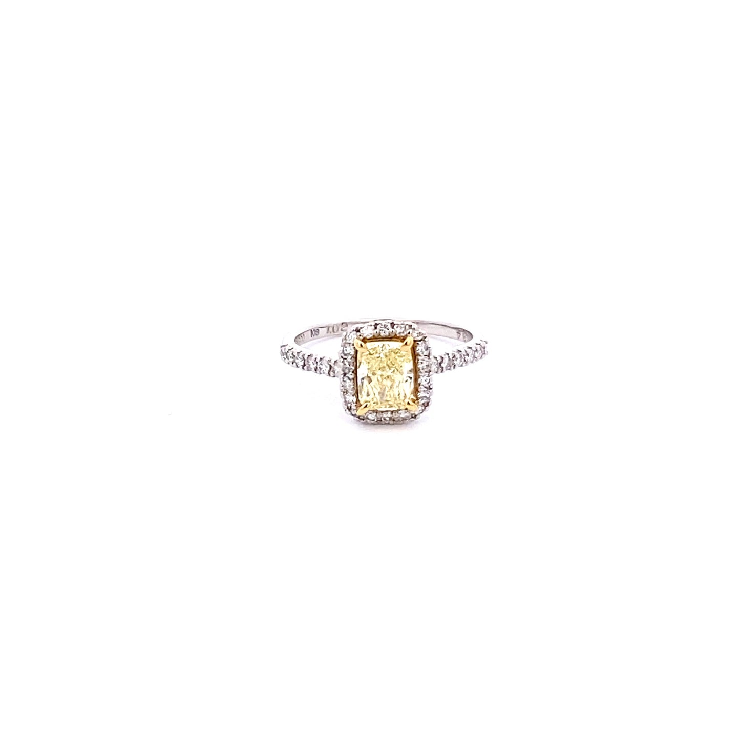 Diamond K18 Platinum Ring