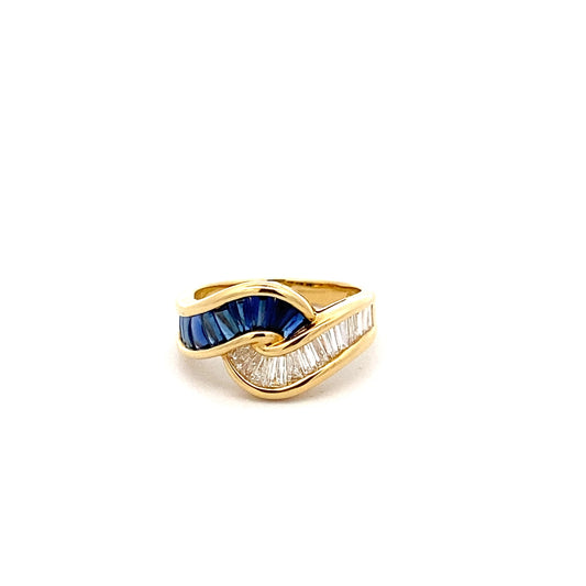 Sapphire Diamond Ring