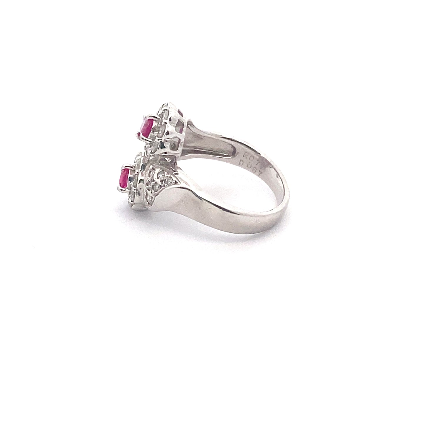 Ruby Diamond Platinum Ring