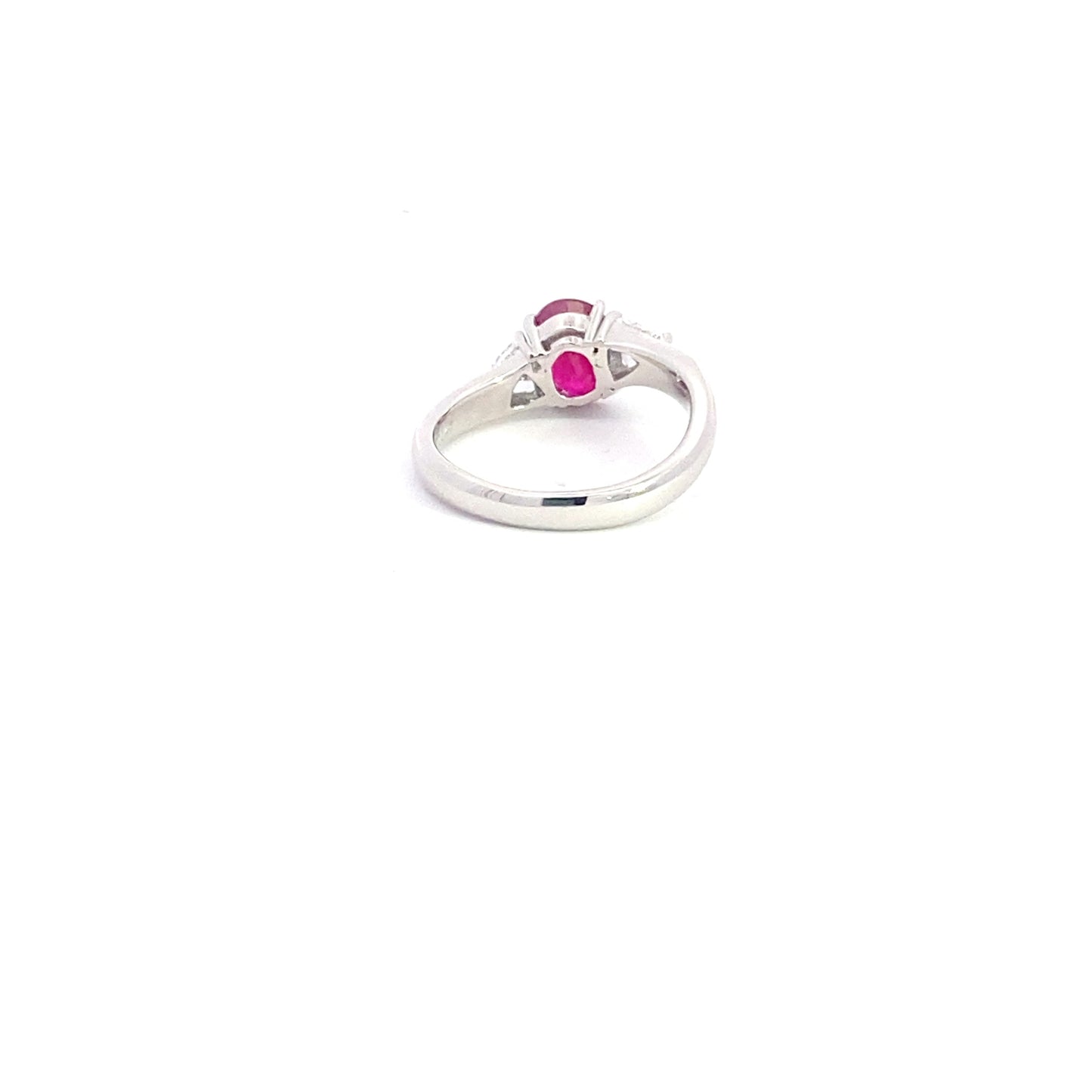 Burma Ruby Diamond Platinum Ring