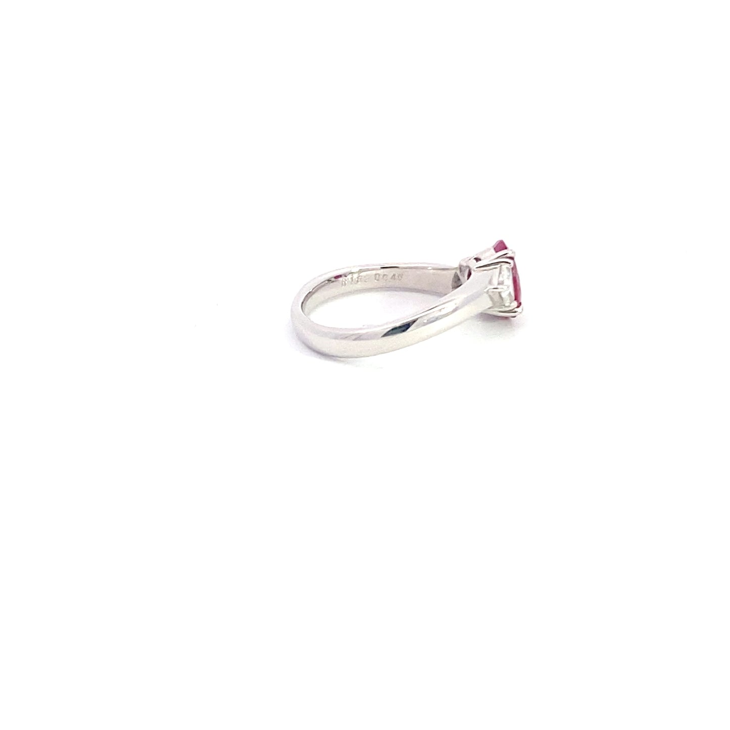 Burma Ruby Diamond Platinum Ring